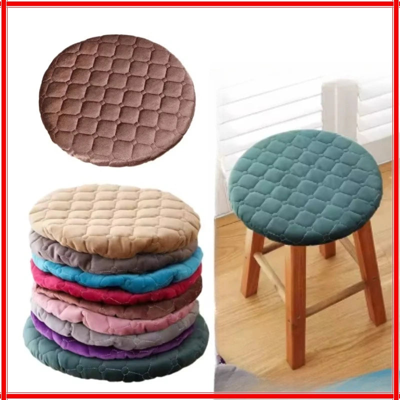 Thick Round Stool Covers – Elastic Cushioned Seat Covers 25–30cm Round Stool Cover Zpaxo