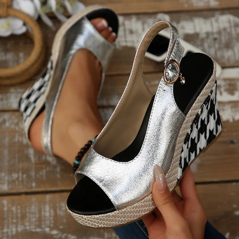 Summer Fashionable Height-increasing Women's Sandals Wear-resistant Zpaxo