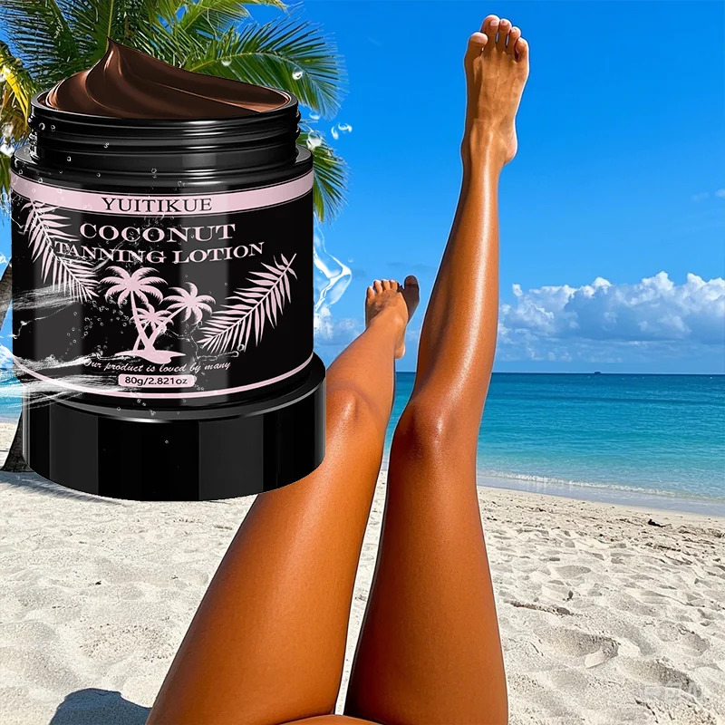 YUITIKUE Natural Coconut Sunless Tanner | Glowing Bronze Sunless Self Tanner Zpaxo