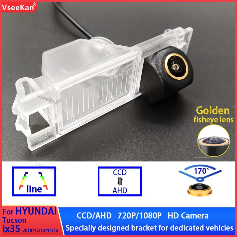 170 Degree AHD 1080P CVBS Reverse Backup Rear View Camera Hyundai