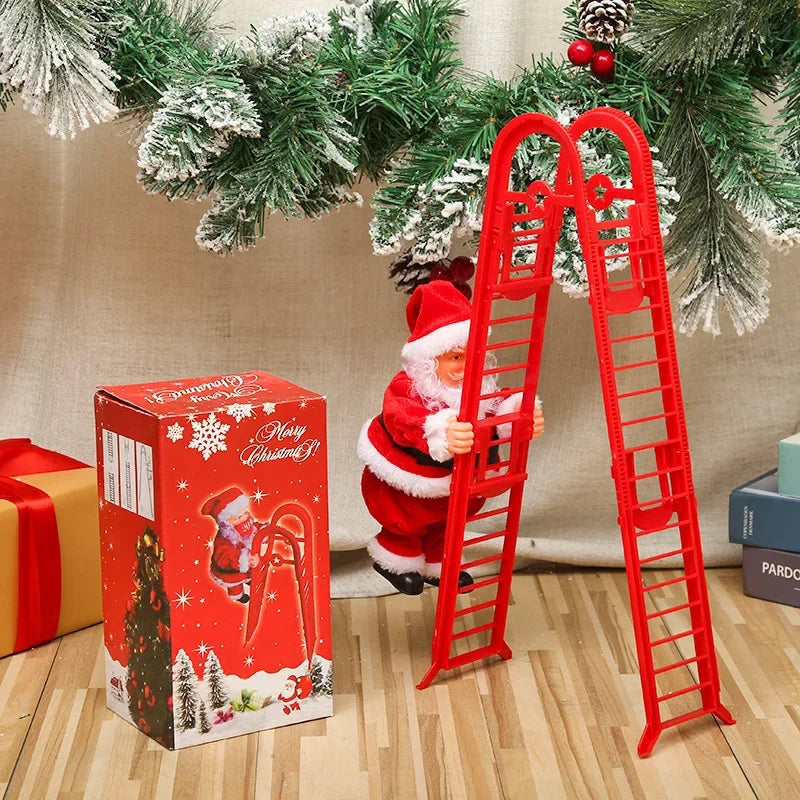 Children's Gifts Cute Electric Climbing Santa Claus Christmas Musical