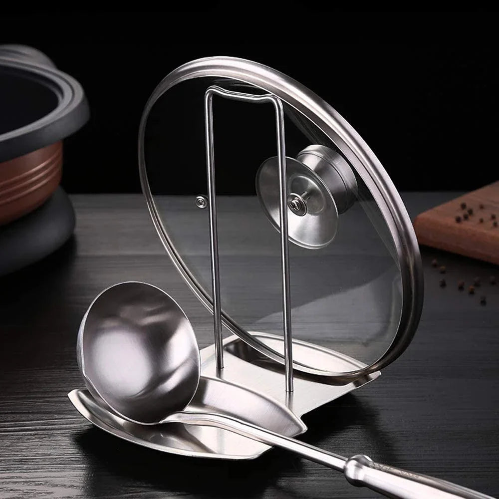 Stainless Steel Pot Lid Holder & Kitchen Storage Rack Organizer Kitchen Storage Rack Zpaxo Default Title