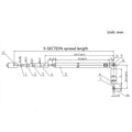 37cm 5-Section Telescopic Stainless Steel AM FM Antenna