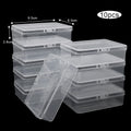 10 Transparent Plastic Boxes Playing Cards Container Storage Case