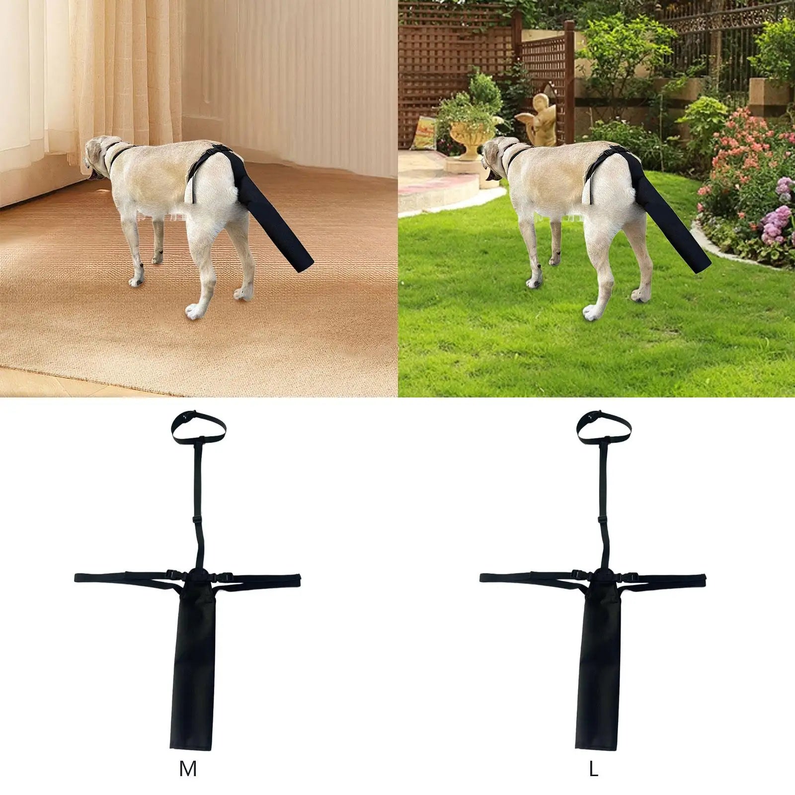 Dog Tail Cover Adjustable Breathable Pet Protector Ends Traveling Zpaxo