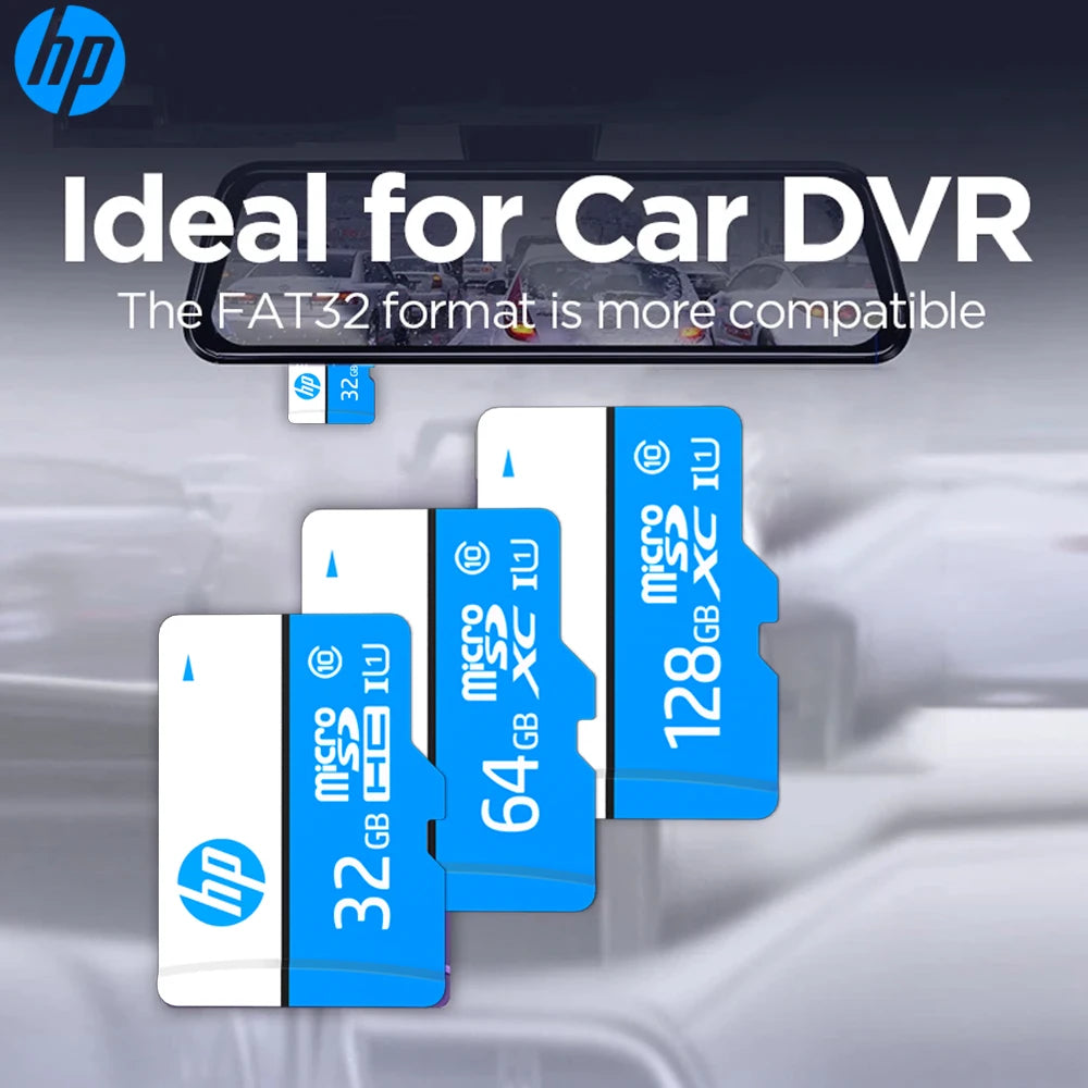 HP Origial Memory Card 128GB 64GB 32GB TF SD Card A1 V30 Class10 UHS-1 High Speed Compatible with Dash Cam Surveillance Camera Zpaxo