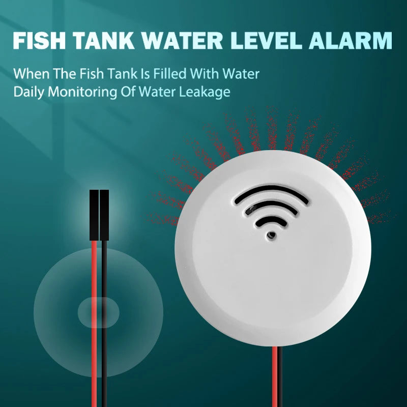 Fish Tank Water Level Alarm Immersion Detector Home Aquarium Pool