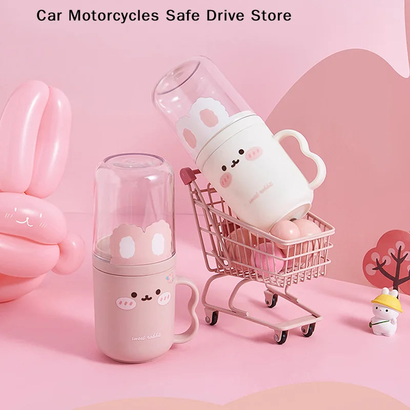 CMNew Cute Wash Cup Household Tooth Portabletoothbrush Storage Box