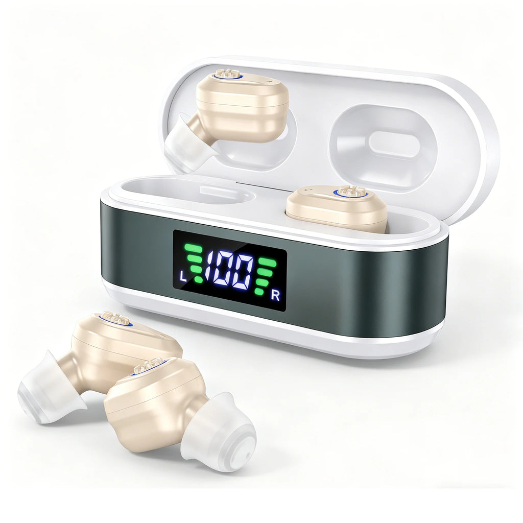CIC Rechargeable Noise Cancelling Hearing Aid Elderly Sound Amplifier