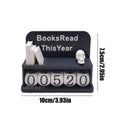 Book Counter Sign 3D Printed Bookshelf Decoration Bookish Decor