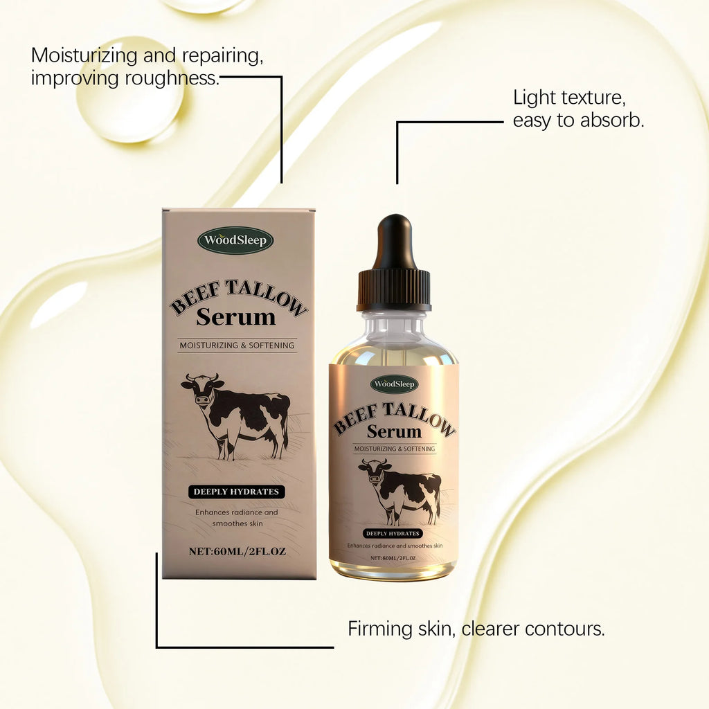 Beef Tallow Serum Moisturizing Repair Brighten Hydrating Face Anti Aging Dark Spot Barrier Essence Remover Shrink Pore Whitening Zpaxo