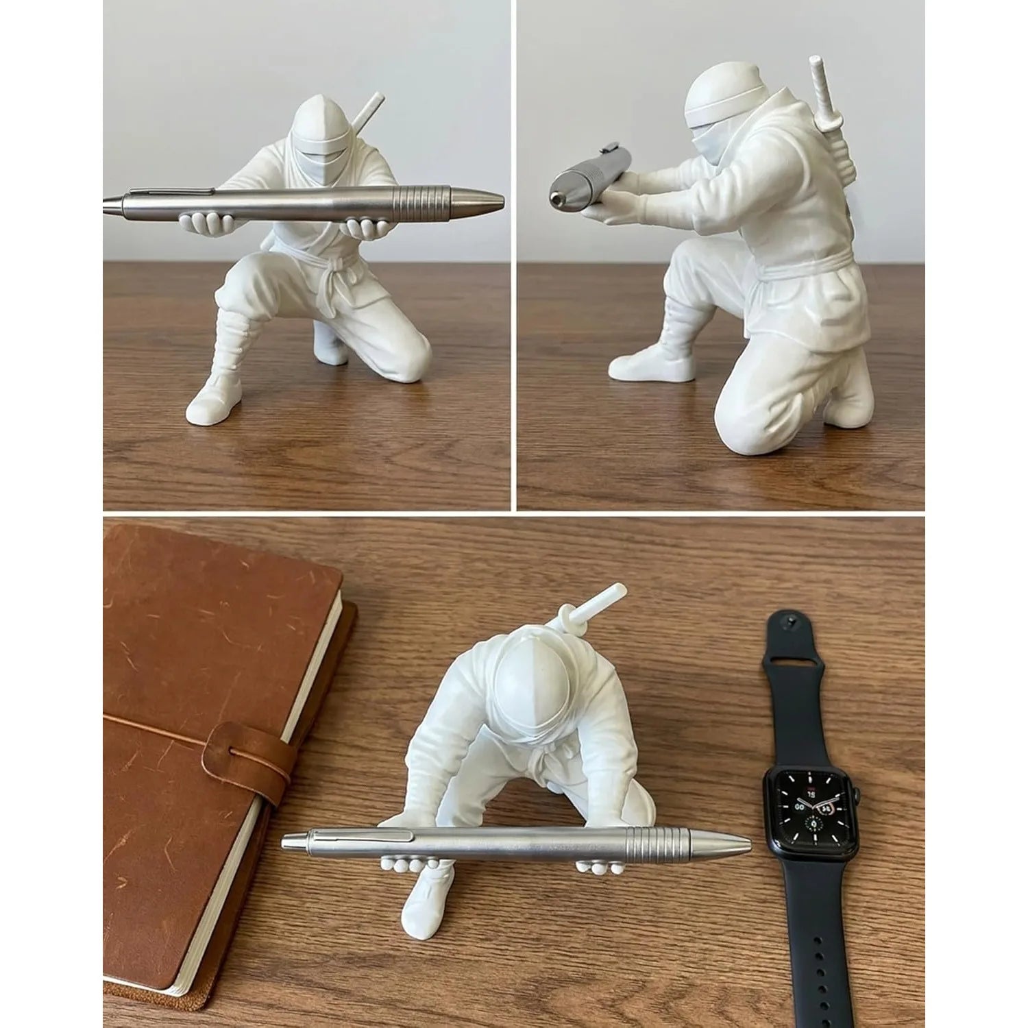 Ninja Pen Holder 3D Printed Single Pencil Display Stand Cool Desk