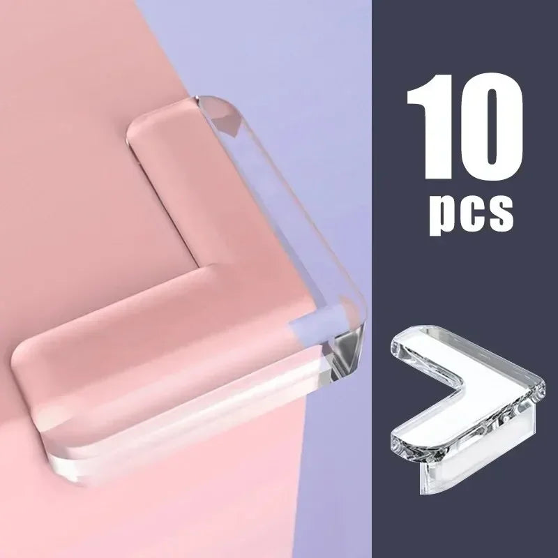 Clear Furniture Corner Protectors 10-Pack | Child Safety Guards Furniture Corner Guards Zpaxo