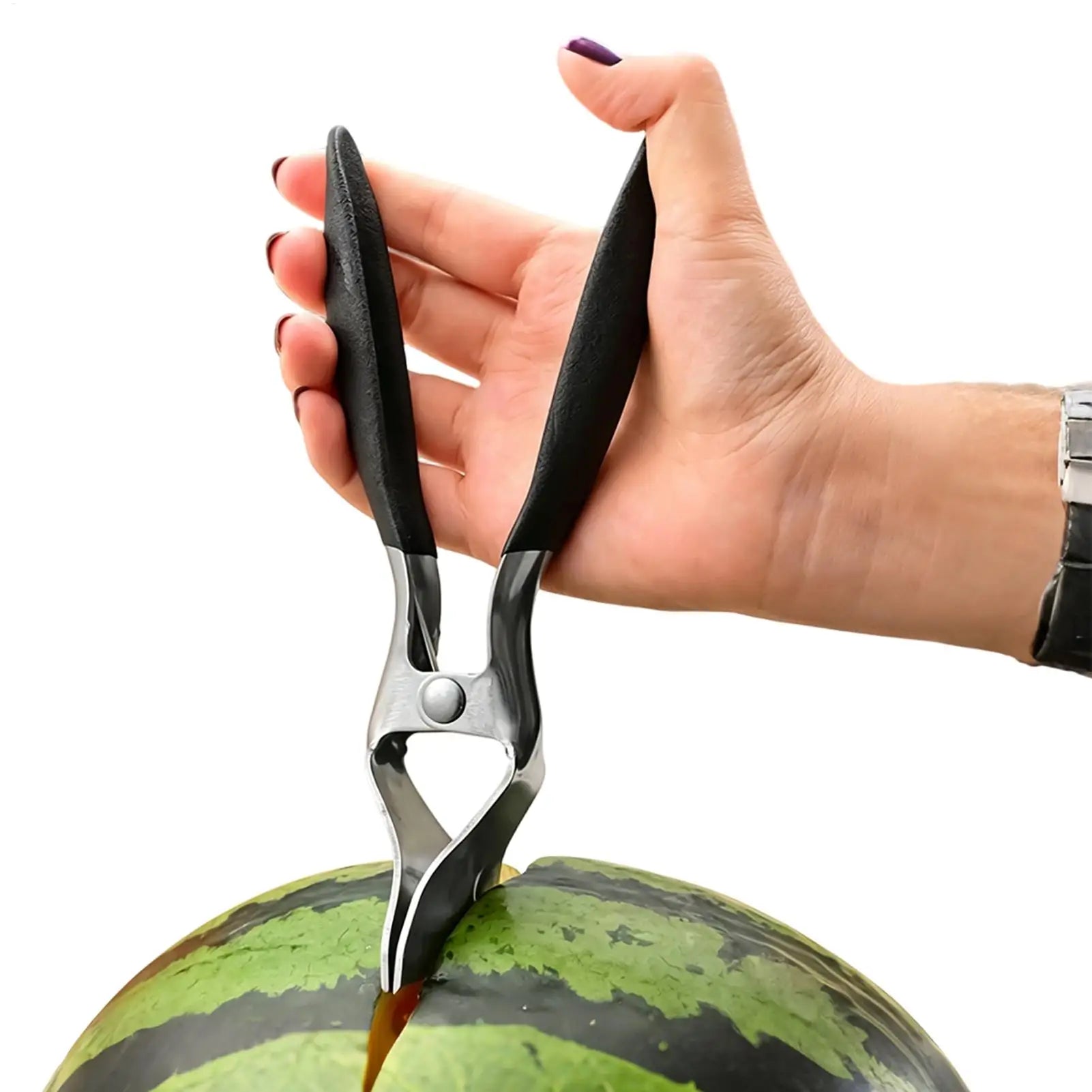 Stainless Steel Watermelon Opener & Fruit Splitter Slicer Fruit Slicer Tool Zpaxo