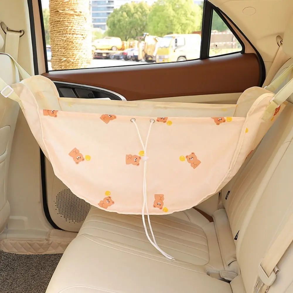 Multifunctional Car Storage Net Mesh Bag Portable Rear Seat Back Cute Design Large Capacity Hanging Bag Baby Items Organizer Zpaxo
