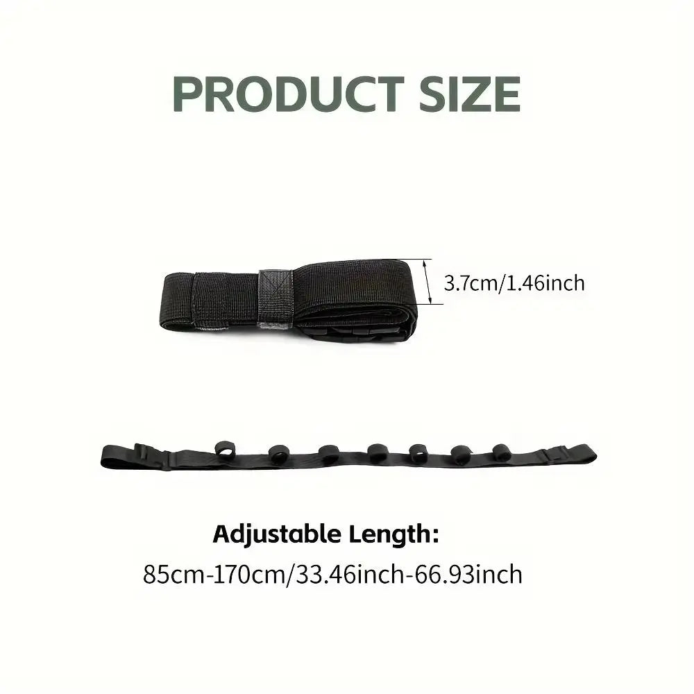 7 Rod Capacity Car Fishing Holder Snap Buckle Easy Install Vehicle Zpaxo