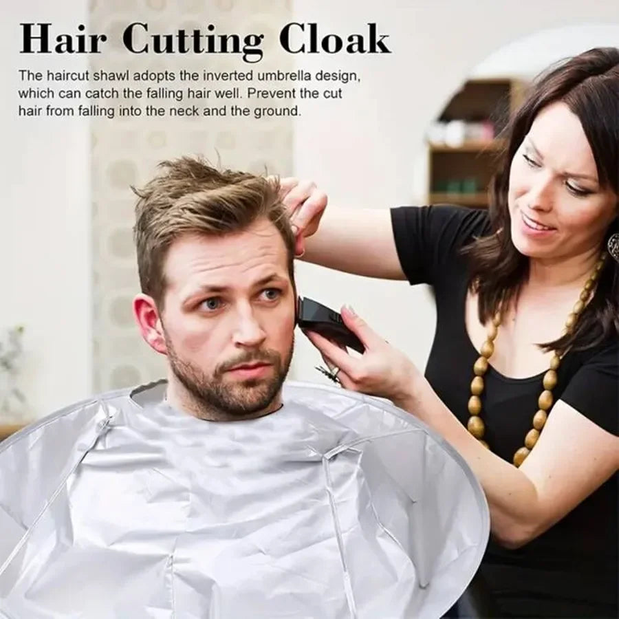 DIY Hair Cutting Cloak Umbrella Design Cover, Suitable For Salon Barber Cutting Cloak Wrap, Foldable Waterproof Portable Zpaxo