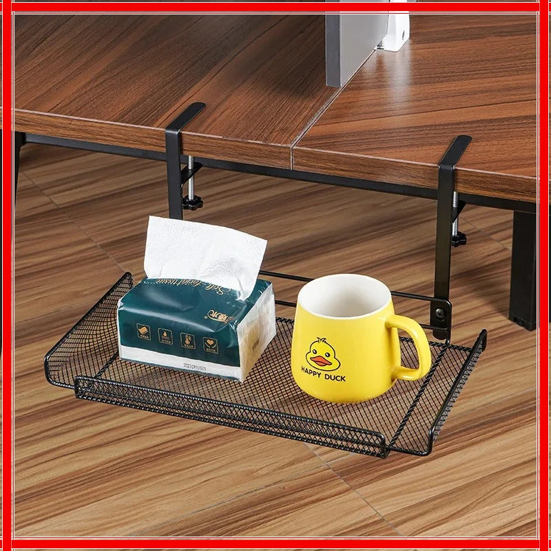 Under Desk Cable Management Tray – No-Drill Steel Organizer Cable Management Tray Zpaxo