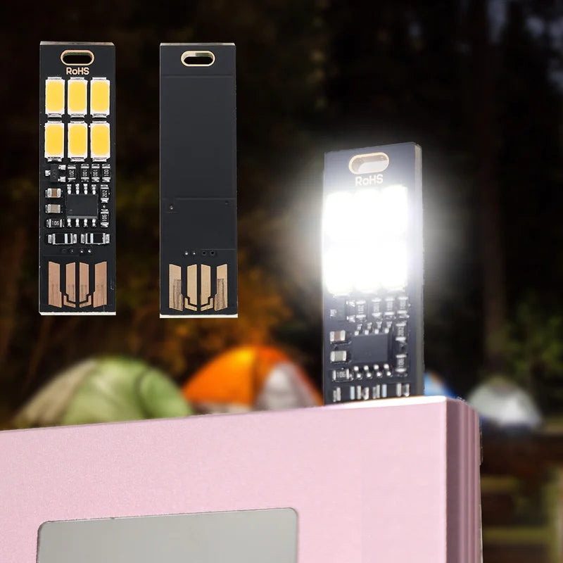 POCKETMAN USB Card Light – 6 LED Pocket Keychain Night Light