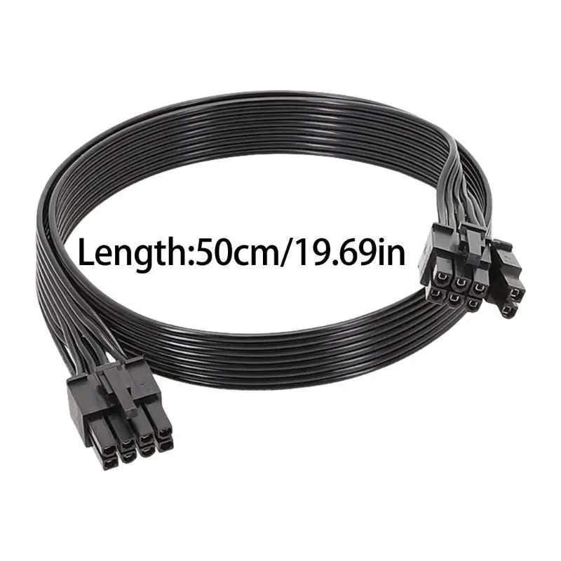 652F Secure Connection 8Pin to 6+2 Pin Male GPU Power Cable for GPU Performances Zpaxo