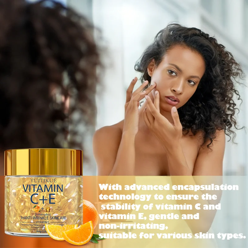 YUITIKUE Vitamin C & E Brightening Face Cream – 60g Moisturizer Brightening Face Cream Zpaxo