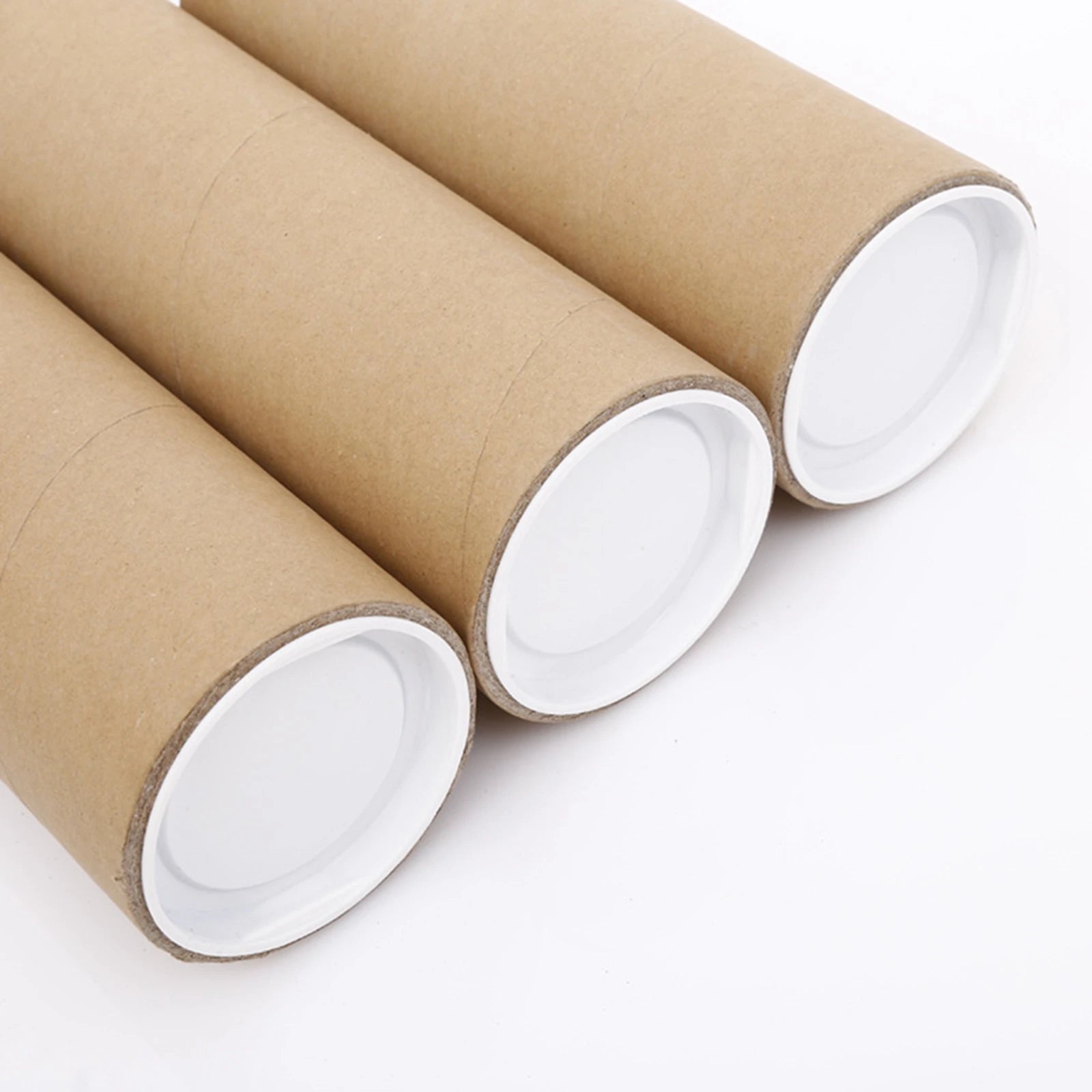Long Cardboard Poster Tubes Mailing Caps Storage Postal Tube Zpaxo