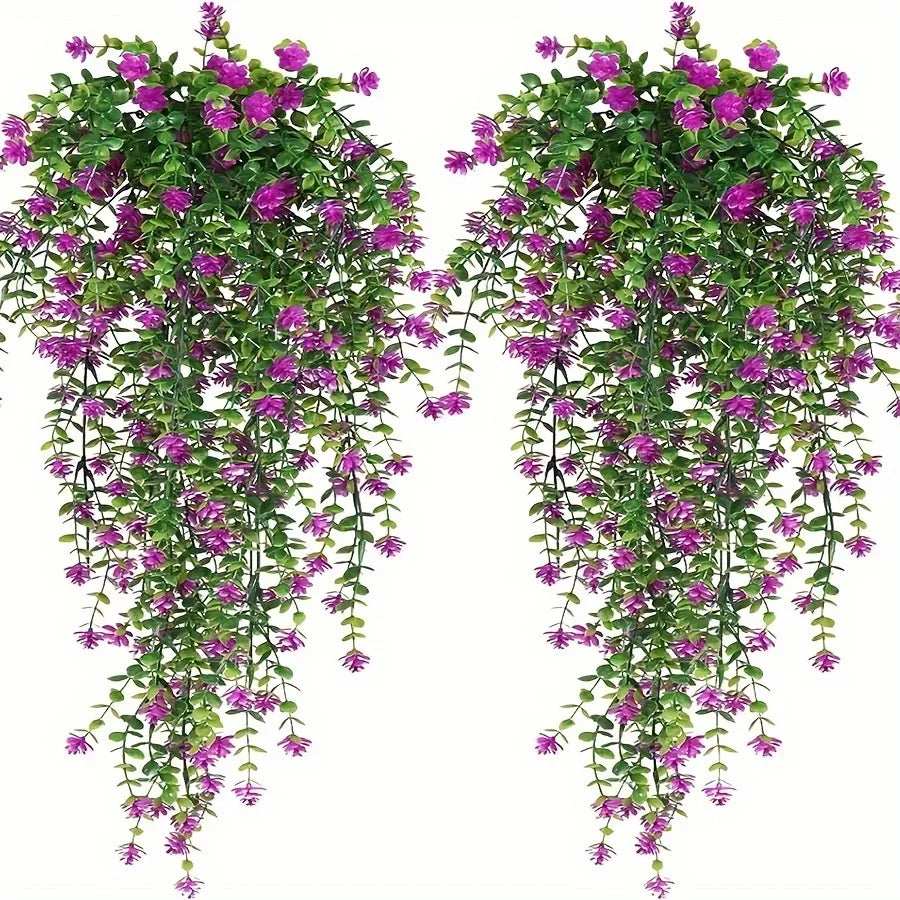 Artificial Hanging Plants Fake Plant Faux Eucalyptus Leaf Greenery