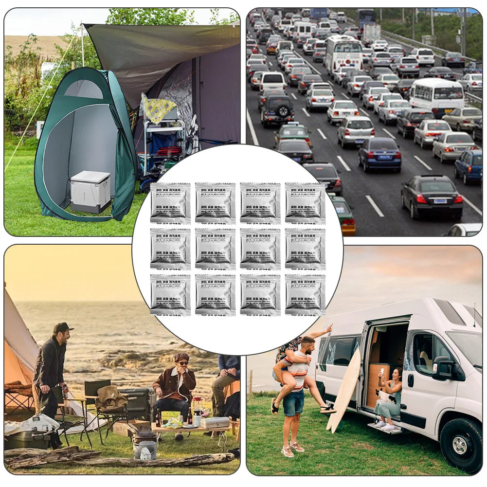 180- Camping Toilet Chemicals Poo Gel Absorbent Portable Emergency Zpaxo