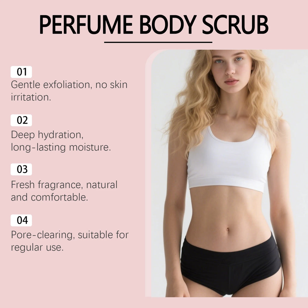 Hoygi Perfume Body Scrub – Rose Coral & Amber Vanilla 100g Body Scrub Zpaxo