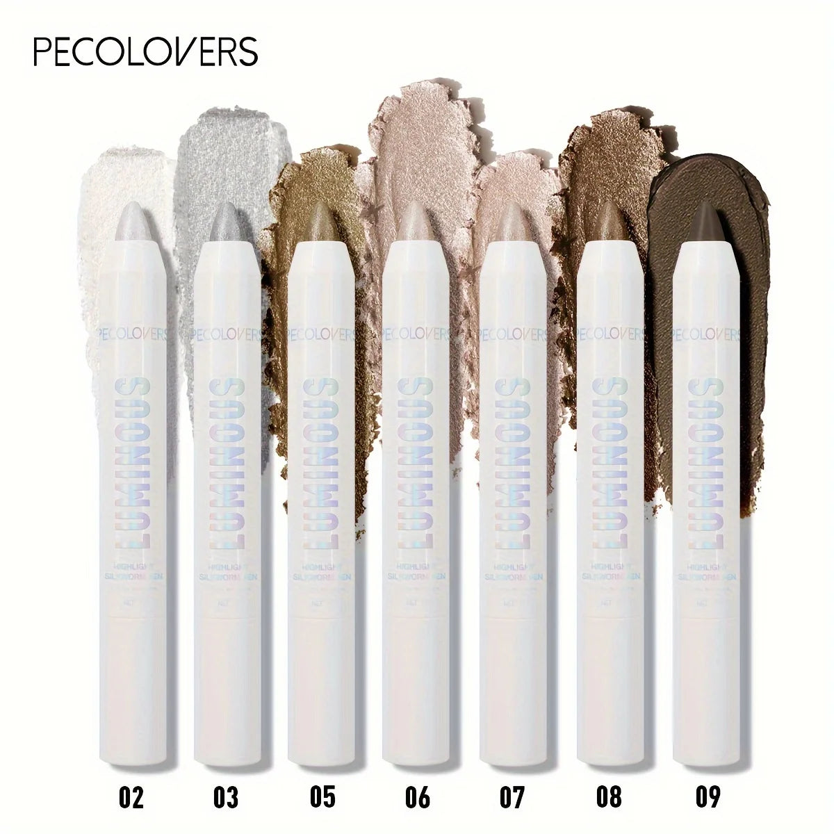 Waterproof Eyeshadow Sticks Long Lasting Pigmented Shimmer Glitter Zpaxo