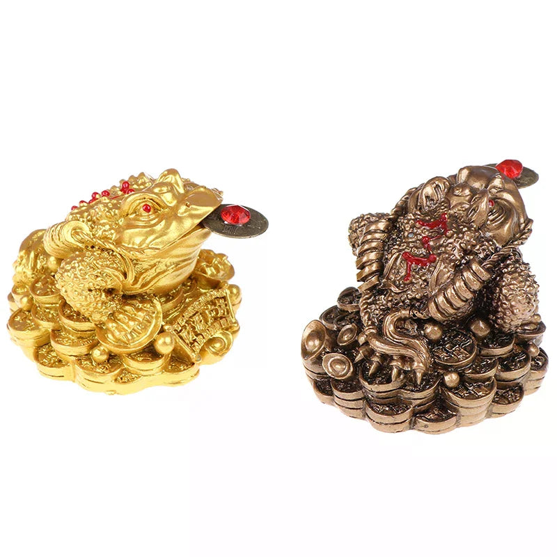 Home Office Decoration Feng Shui Toad Money Lucky Fortune Chinese Frog Zpaxo