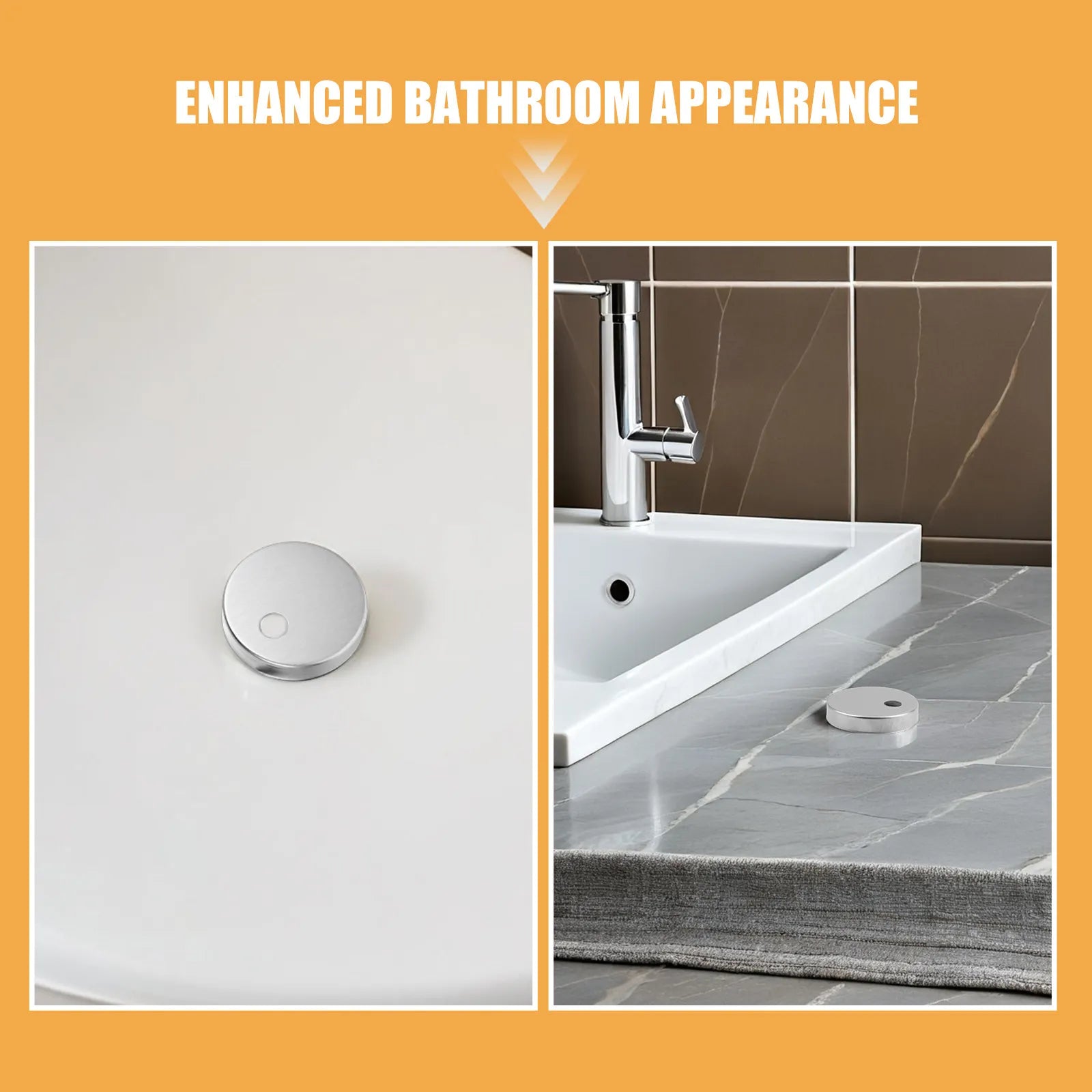 Universal Toilet Bolt Cover Caps Stainless Steel Screw Covers Seat