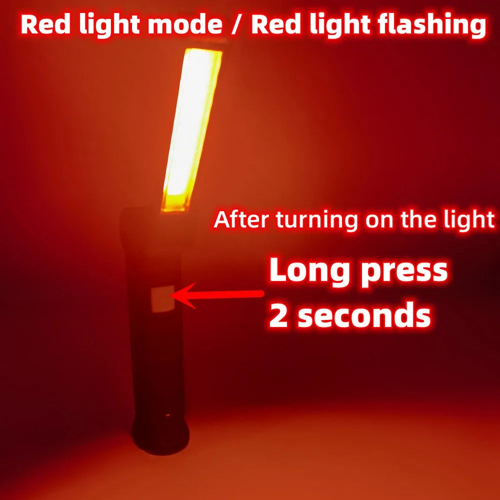 COB LED Rechargeable Work Light – Magnetic 5-Mode Flashlight