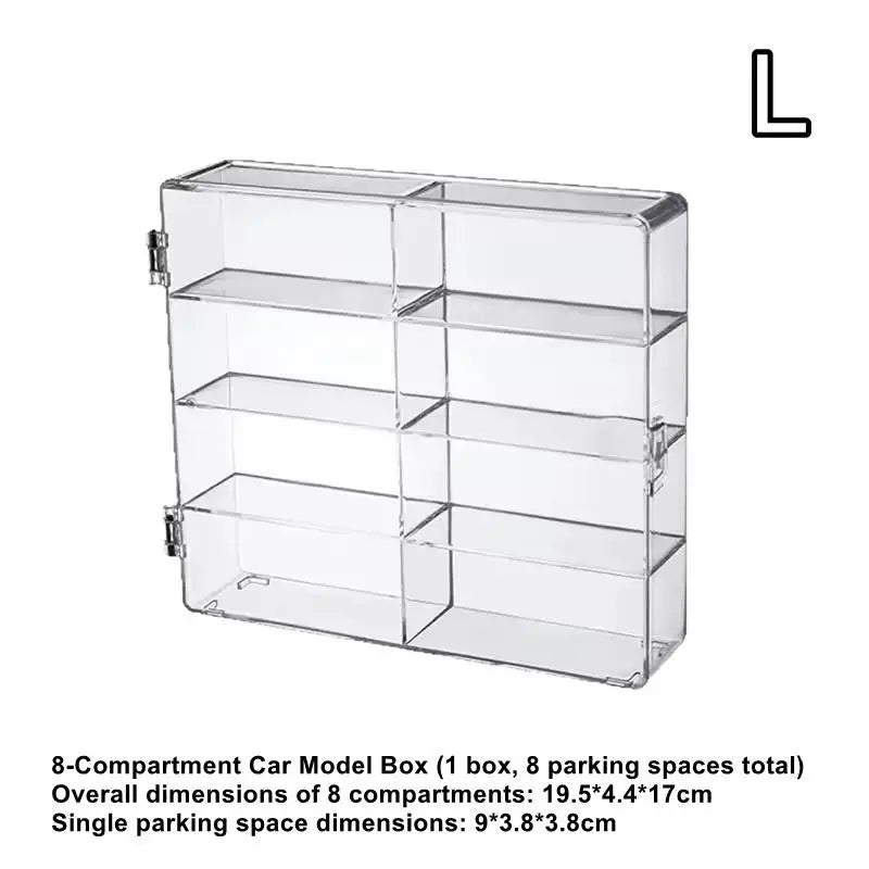 CM8-grid Acrylic Storage Rack Creative Toys Gifts Transparent Display