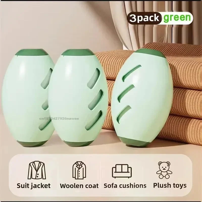 Pet Hair Remover Roller Washable Fur Reusable Remover for Clothes Lint Cleaner for Cats Dogs Portable Animal Hair Removal Tool Zpaxo 3PCS-Green