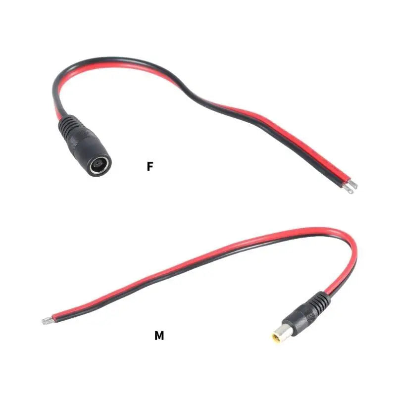 652F DC7909 Power Pigtails Cable Open End Power Wire Supply Repair Cable 14AWG Barrels Connector Pigtail for Solar Cell Laptop Zpaxo