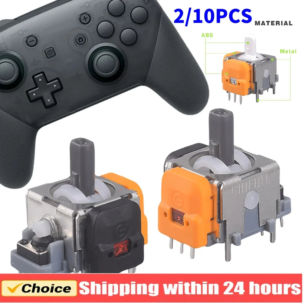 2/10PCS 3D Hall Effect Joystick High Precision Analog Stick Sensor Module For PS4/PS5/XBox/Switch Controller Repair Parts Access Zpaxo
