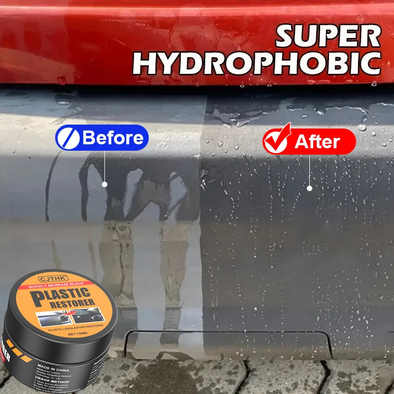 Universal Leather and Plastic Repair Polishing Wax - Automotive interior reconditioning cream for leather/plastic/rubber care Zpaxo