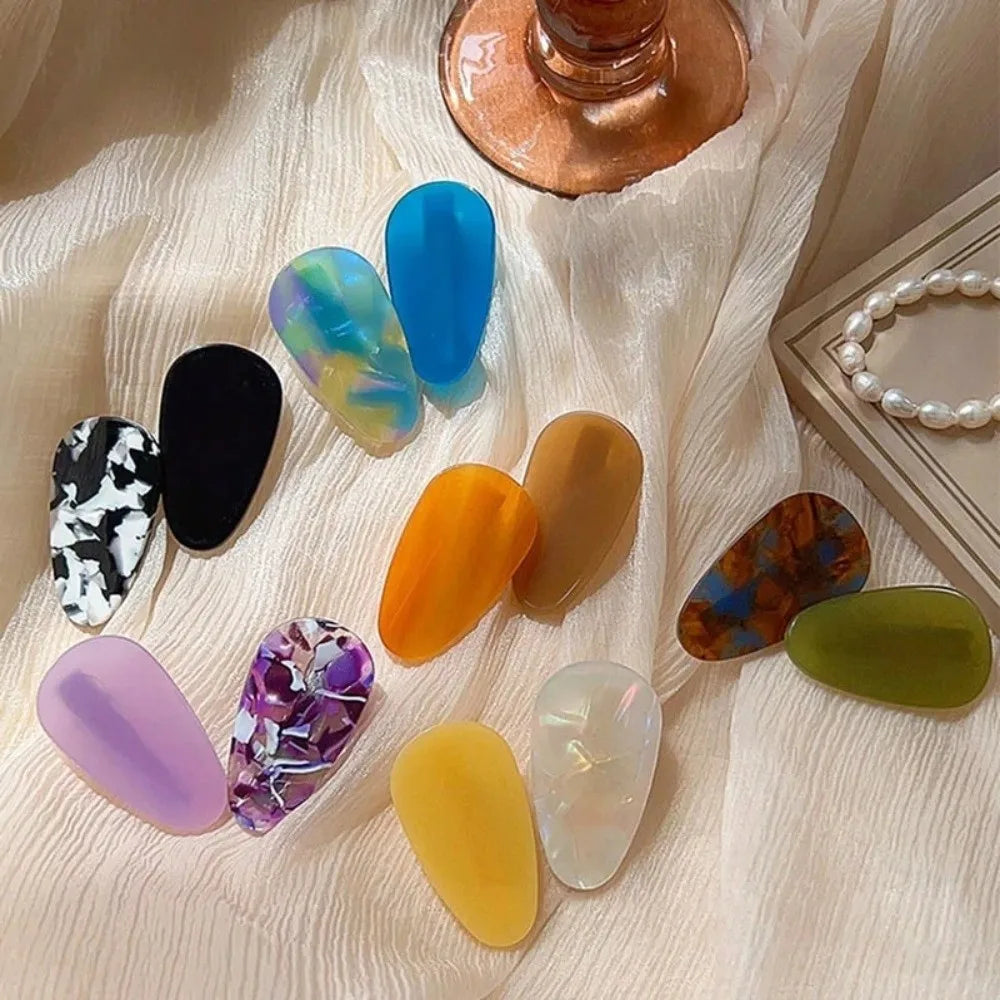 Fashion Vintage Colorful Hair Clip Drop Shape Headdress Barrettes Zpaxo