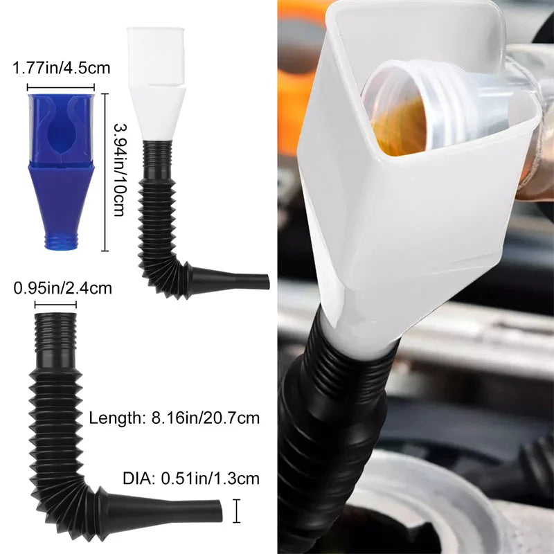 Car Refueling Funnel Filter Motorcycle Refuel Engine Oil Moto Auto