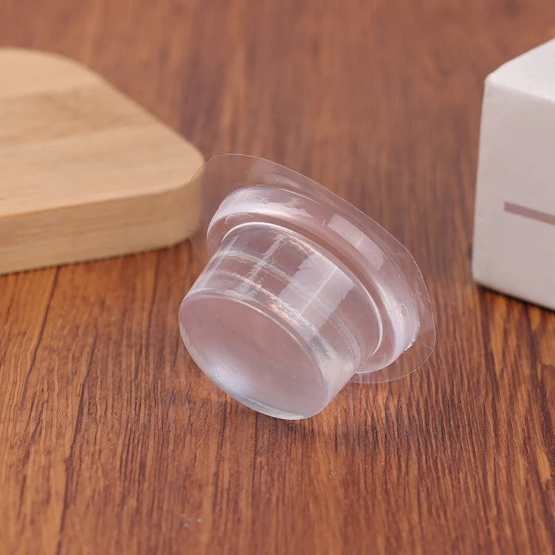 Safety First No-drill Silicone Door Stoppers 1 3 Transparent Zpaxo