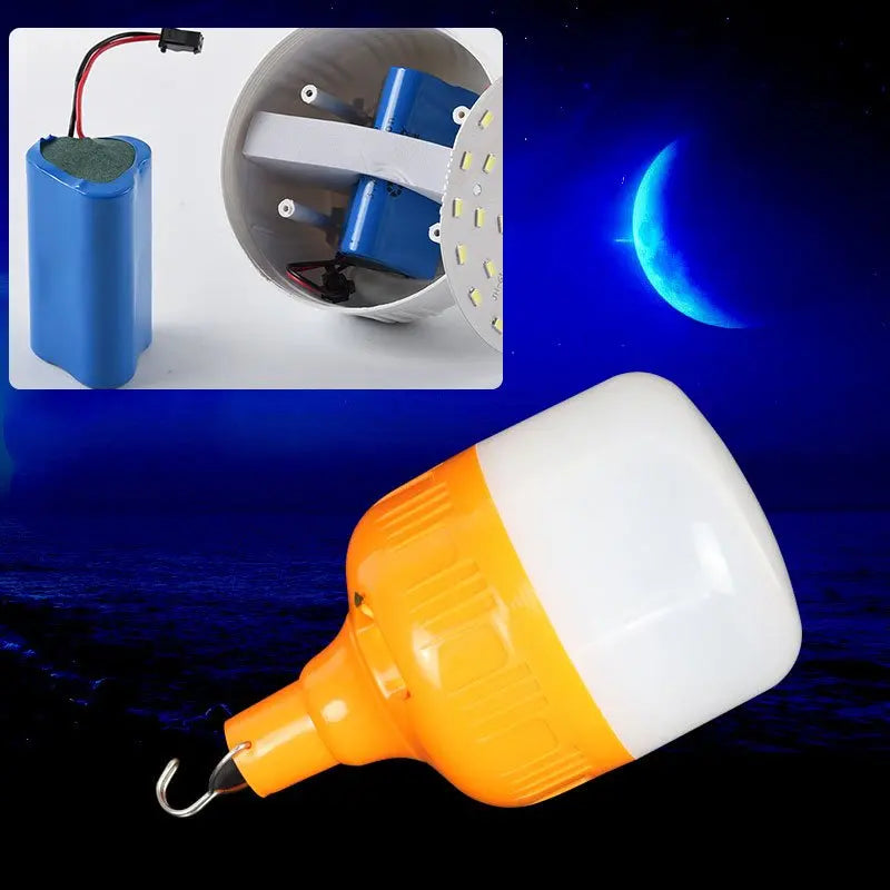 Rechargeable LED Emergency Bulb | USB Camping Hanging Lamp