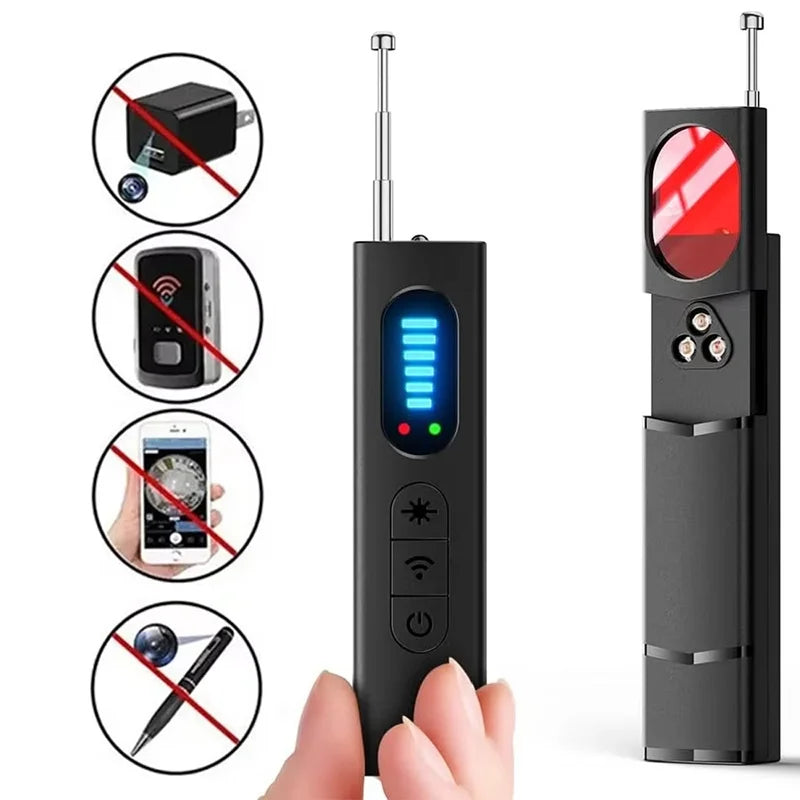 Wireless Hidden Camera Detector Protective Alarm Security Sensor Bug Finder GPS Signal Lens Tracker Detect Scanner For Security Zpaxo