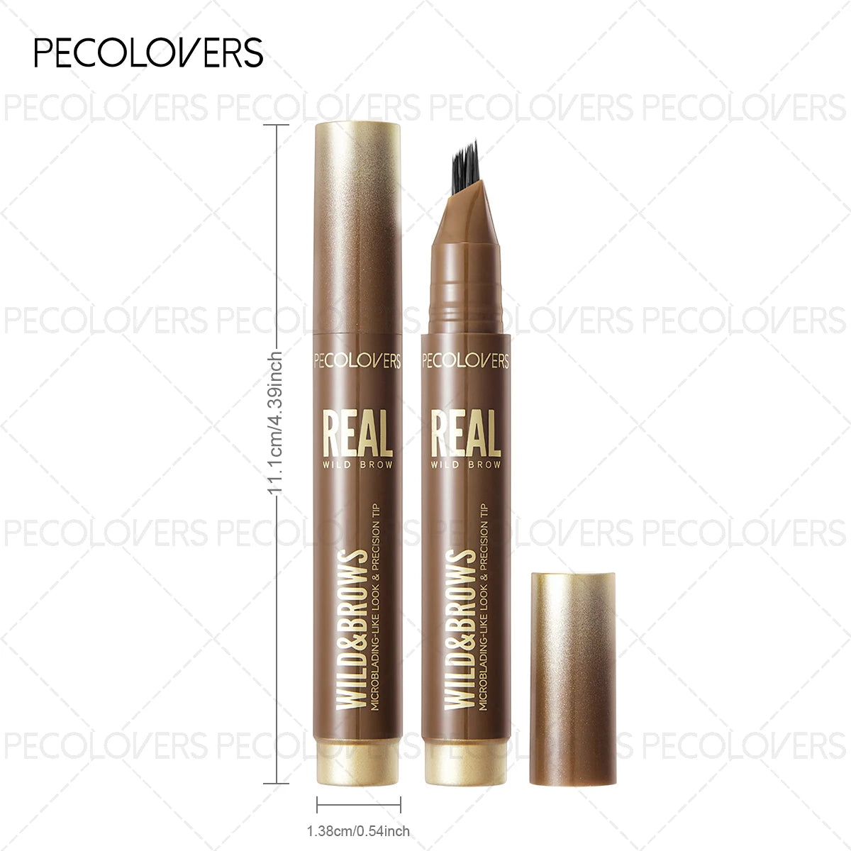 1PC Multi-Prong Pen Saves Your Hairline. It'S a Lazy Person'S Hairline Filling Pen with a Built-In Multi-Prong Brush Head Zpaxo