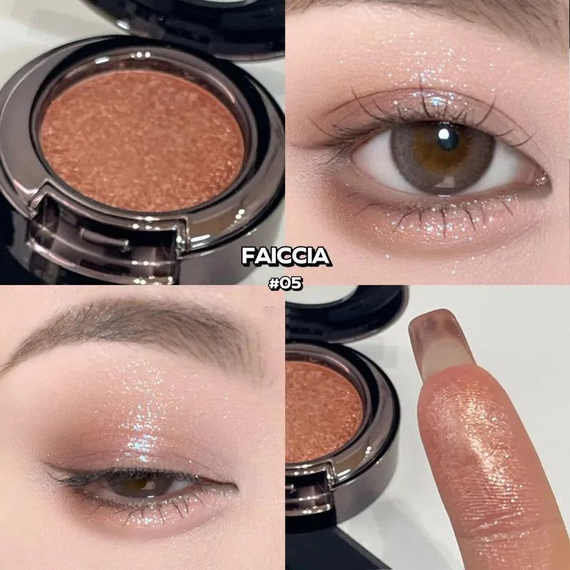 Metallic Glitter Eyeshadow Cream Chameleon Butterfly Green Shimmer Zpaxo 05