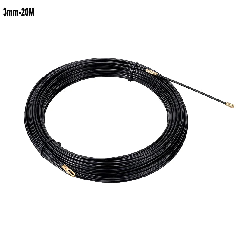 5 15 20 30M Cable Puller Guide Push Nylon Wall Wire Lead Electrician