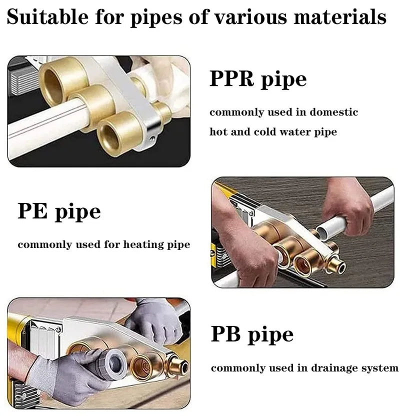 600 800 1000W Pipe Welding Machine Soldering Iron Plastic PB PP PE