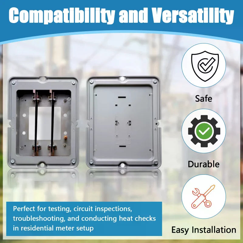 12Pcs 200 Amp Meter Socket Jumper Assembly Bypass Jumper Bus Electrical Meter Base Jumper Link Standard 2-1/4'' Handles Strong I Zpaxo