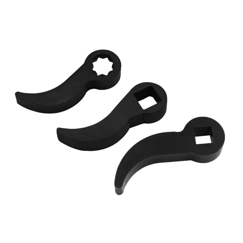 Adjustable Angle Bull Horn Pry Bar Adapter Head for 1/2 3/8 Ratchet Open-End Wrench Half Shaft Drive Disassembly Tool Zpaxo