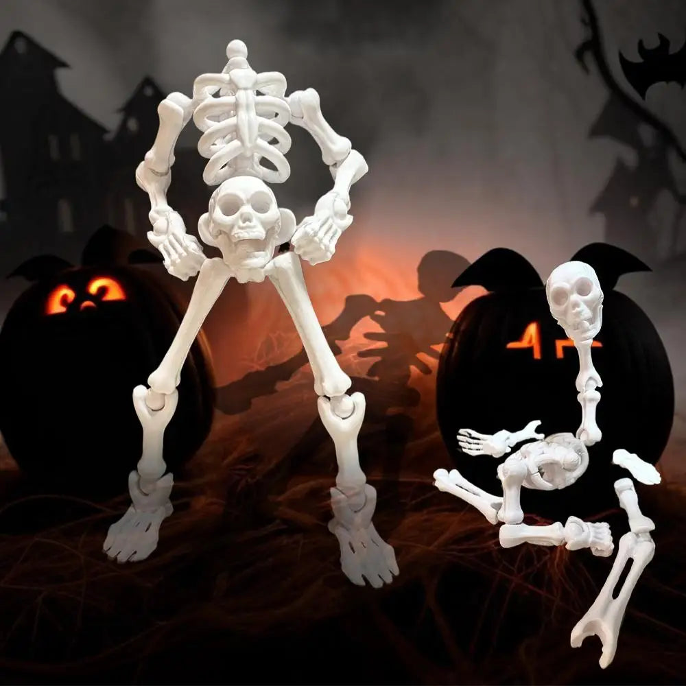 3D DIY Skull Model Assembly Toy – Articulated Mini Skeleton DIY Model Assembly Kit Zpaxo